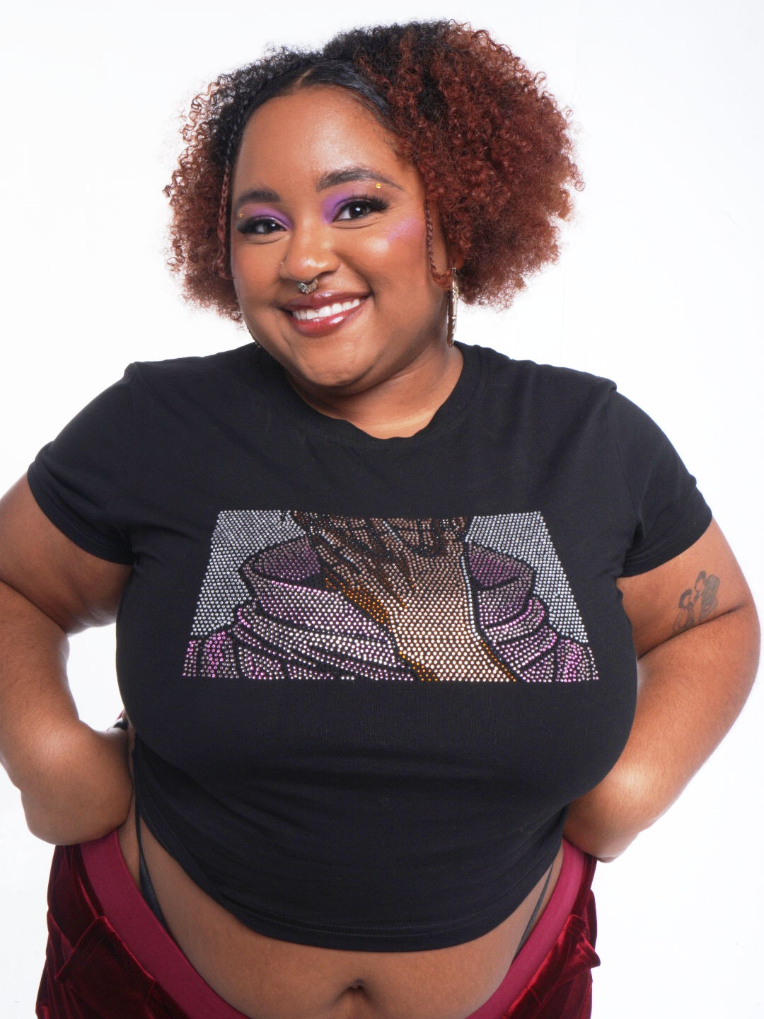 Domain Daddy Rhinestone Baby Tee