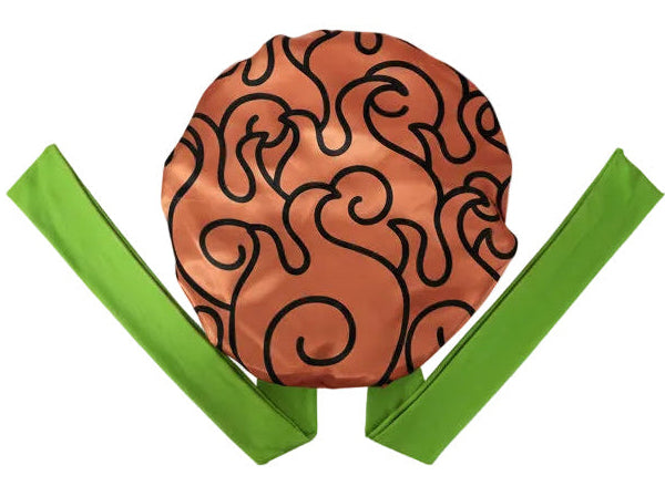 Nerdy Wrap Bonnets [Pre-Order: Ships September 30] - Orange Devil