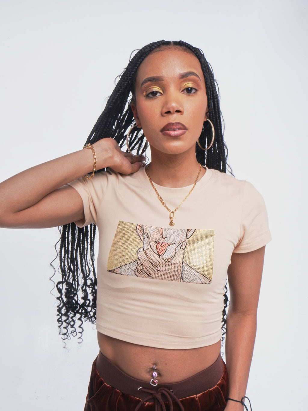 Domain Daddy Rhinestone Baby Tee